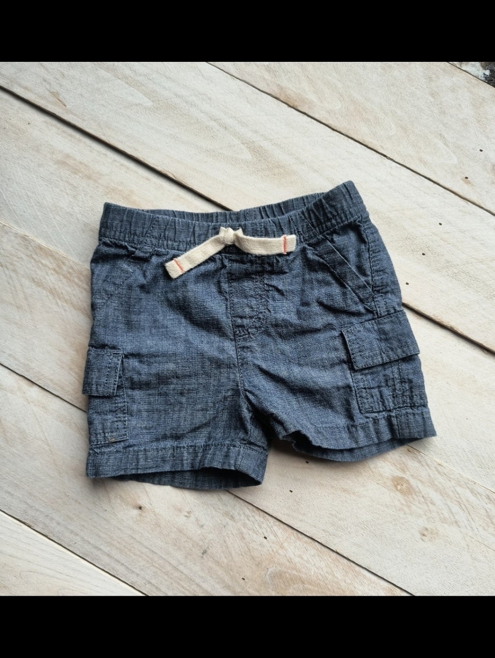 Jumping Beans Boys Blue Denim Casual Shorts Size 12 Months